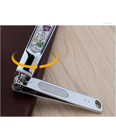 UNbit Nail Clipper Stainless Steel Small Fresh Nail Clippers Household Flat-Mouth Sharp Nail Clippers Manicure Tool with File - Buy Online on GoSupps.com