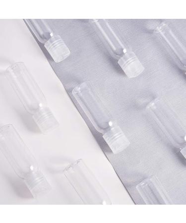 BENECREAT 24 Pack 30ml Transparent Plastic Air Flight Travel Bottles with Clear Disc Cap for Toiletries Shampoo Cosmetic Liquid Clear Cap 30ml - Buy Online on GoSupps.com