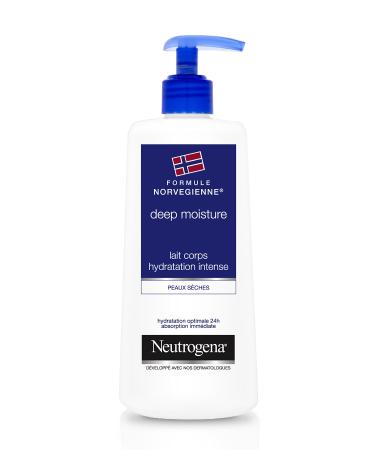 Neutrogena Deep Moisture Intense Hydration Body Lotion – Norwegian Formula for Hydrated and Supple Skin – 1 x 400 ml Pump Bottle