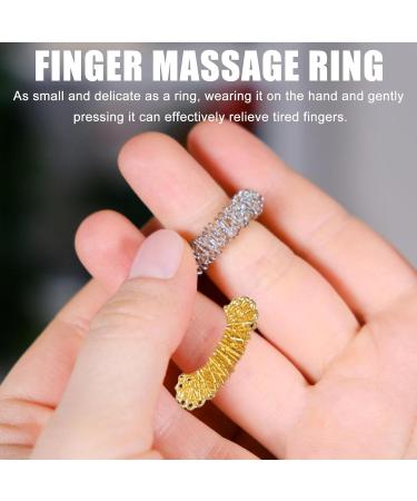 6-Piece Massage Balls Set with 20 Acupressure Rings - Silver Spiked Hedgehog Balls for Stress Relief | 32mm 47mm 56mm Massage Tools - Buy Online on GoSupps.com