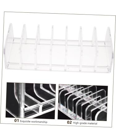 Housoutil Eye Shadow Storage Box Clear Cosmetic Case Makeup Stand Organizer Makeup Pallet Countertop Organizer - Buy Online on GoSupps.com
