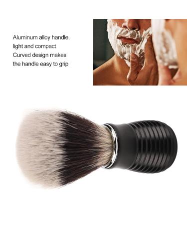Portable Men's Shaving Brush with Aluminum Alloy Handle | Nylon Hair Beard Cleaner for Travel - Buy Online on GoSupps.com
