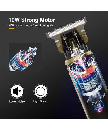 Men's Professional Hair Clippers Kit - Rechargeable Waterproof Trimmer with T-Blade for Close Cutting (LED- Statue of Liberty) - Buy Online on GoSupps.com