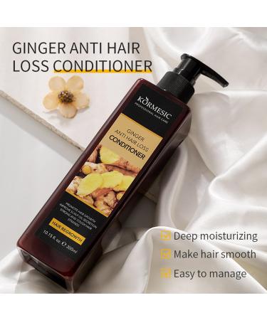 Ginger Shampoo and Conditioner Set 3 Hair Care Kits Moisturizes and Controls Frizz with Strengthening Formula Anti Hair Loss Serum Nourishing for All Hair Types - Buy Online on GoSupps.com