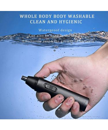 Buy USB Rechargeable Ear & Nose Hair Trimmer for Men & Women - Waterproof Dual Edge Blades for Easy Cleaning - Buy Online on GoSupps.com