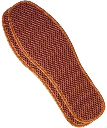 Bamboo Charcoal Mesh Insoles for Men's Leather Shoes | Sweat-Absorbing & Washable Shoe Pads | Size 42 Khaki - Buy Online on GoSupps.com