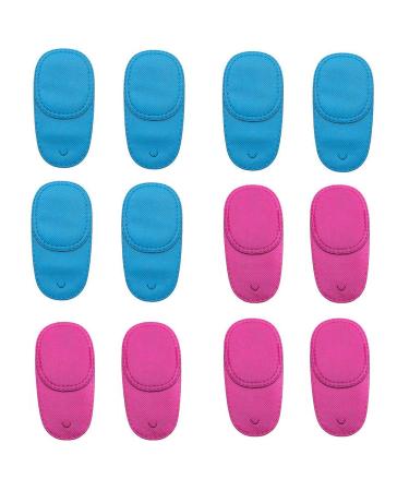 12 Pieces Amblyopia Eye Patches Amblyopia Lazy Eye Patches Weak Eye Patches Eye Patches Treat Strabismus and Lazy Eye Patch for Children(Blue Red)