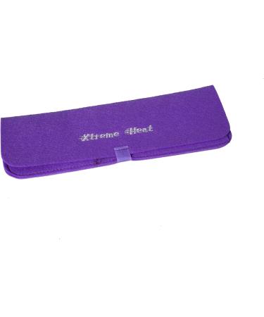Extreme Heat Protection Safety Mat with Storage Pouch for GHD Hair Straighteners and Tongs etc (Purple) - Buy Online on GoSupps.com