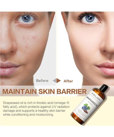 MAYJAM Organic Coconut Oil Liquid and Organic Natural Moisturizer Grapeseed Carrier Oil for Essential Oils Facial Oil 16 fl oz - Buy Online on GoSupps.com