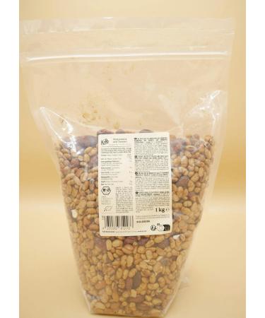 KoRo - Organic protein nut mix with tamari 1kg - With soy seeds, almonds and cashews - Spicy and hazelnut taste - Vegan