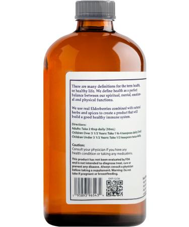 Pure Immunity Enhancer | Elderberry Formula | Herbal Immune Support Supplement | 32 fl oz Elderberry 32 Fl Oz (Pack of 1) - Buy Online on GoSupps.com
