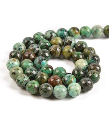 8mm African Turquoise Gemstone Beads for Jewelry Making - 45pcs Loose Stones - Buy Online on GoSupps.com