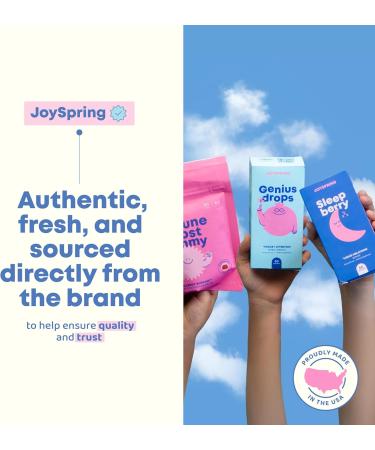 JoySpring Mood Munchies Saffron Gummies for Kids 4+ | Saffron Extract Supplement with GABA Passion Flower & St Johns Wort | Sugar Free Vegan Brain Support & Kids Focus Gummies | Crafted in USA Strawberries 60 Gummies (Pack  - Buy Online on GoSupps.com