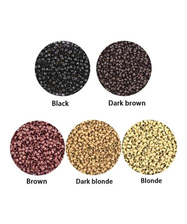 500 Pieces 2.5mm Dark Brown Copper Nano Rings & Microlinks Hair Extension Pearls - Ideal for Spring Extensions - Buy Online on GoSupps.com