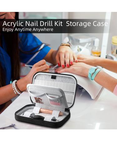 Sanie Electric Nail Drill Kit with Organizer Case - Portable Professional Nail File Set for Acrylic Nails, Polish, Manicure - USB Nail Filer for Salon and Home Use in Gold - Buy Online on GoSupps.com