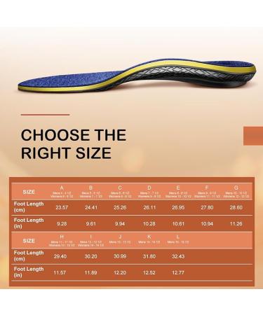 WALKHERO Wool Insoles - Fleece Arch Supports for Plantar Fasciitis Relief - Blue Mens 6 - Buy Online on GoSupps.com