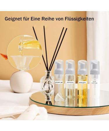 OMSSCUN 8-Piece Foam Dispenser Set - 60ml Empty Foam Pump Bottles for Shampoo Shower Gel Liquid Soap & Facial Cleanser - Portable & Lightweight - Buy Online on GoSupps.com
