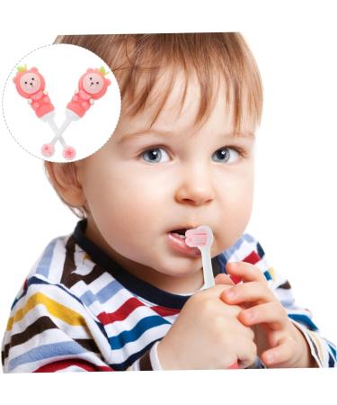 Buifulsic Children's Toothbrush - Soft Bristle Manual Toothbrush for Toddlers - Pink 1 Pack | Travel-Friendly Design - Buy Online on GoSupps.com
