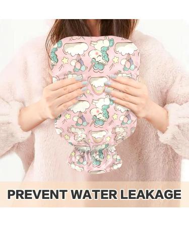 Naanle Rainbow Unicorn Hot Water Bottle - 1L Transparent Heating Pad for Hand Warmers Pain Relief & Cold Therapy - Buy Online on GoSupps.com