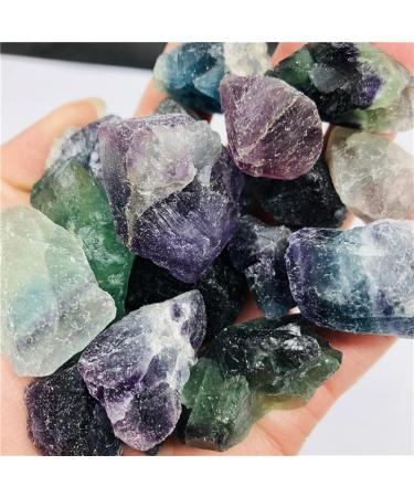 Crystal Natural Green Fluorite Raw Gemstone Quartz Original Stones Natural Crystal Stones and Minerals Suitable for Home Office Decoration Full of Texture 100g - Buy Online on GoSupps.com