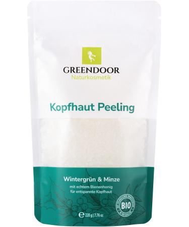 GREENDOOR GREENDOOR Winter Green Peppermint Scalp Scrub 220g for dry stressed scalp and hair follicles