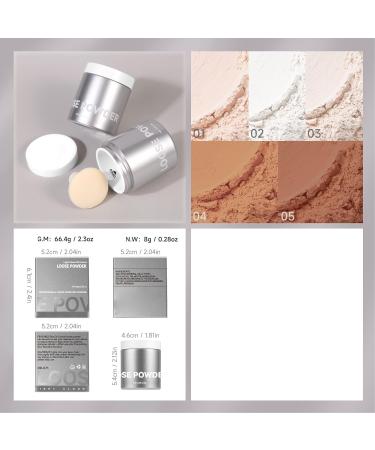 ZJchao Powder Loose Powder Makeup Delicate Loose Fixing Powder Delicate Long Lasting Easy to Apply Free Setting Foundation Finishing Powder for (01# - Buy Online on GoSupps.com
