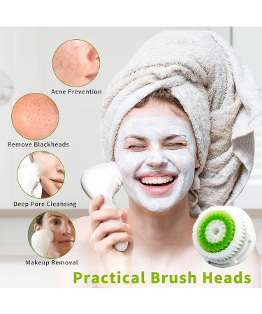 4 Pcs Facial Brush Replacement Heads for Deep Pore and Acne Cleansing - Buy Online on GoSupps.com