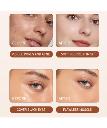 Foundation Stick Natural Face Makeup Moisturizing Contour Stick For Daily Beauty Lightweight Smooth Coverage with Builtin Brush for Nose Forehead Cheeks Long Lasting Finish 01 - Buy Online on GoSupps.com