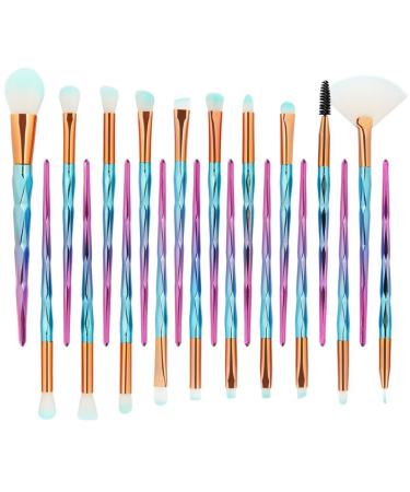 Solike 20-Piece Unicorn Makeup Brush Set | Professional Eyeshadow Eyeliner and Foundation Brushes | Perfect for Flawless Makeup Application - Buy Online on GoSupps.com