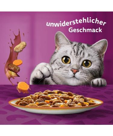 Whiskas 1+ Cat Food Tasty Mix Country Collection in Sauce - High-Quality Wet Food for Adult Cats - 24x85g (2 Packs) - 48 Portion Bags - International Shipping - Buy Online on GoSupps.com