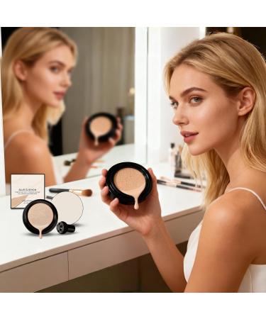  WJnflQN Cushion Foundation Moisturizing and Covering 15g Air Cushion Makeup for Women For Sensitive Skin Mature Skin Travel Beach Dating Evening  - Buy Online on GoSupps.com