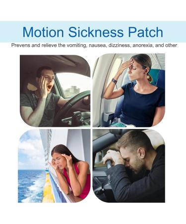 Motion Sickness Patch 40 Count - Relieve Vomiting, Nausea, Dizziness - Non-Drowsy Relief for Seasickness and Car Trips - Buy Online on GoSupps.com