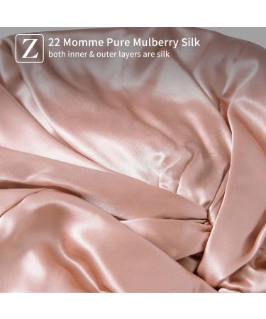 ZIMASILK 22 Momme Mulberry Silk Sleep Cap for Women - Rose Gold Night Bonnet for Hair Care - Buy Online on GoSupps.com