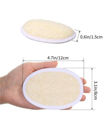 24-Piece Exfoliating Loofah Pad Set for Shower & Spa - Natural Body Scrubber Brush for Men and Women - Buy Online on GoSupps.com
