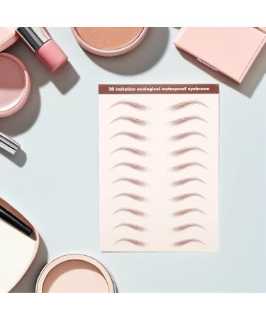 6 Feuilles Autocollants Sourcils Adh sifs 3D Effet Poil Poil Imperm ables Marron pour Maquillage Visage Quotidien Application Facile - Buy Online on GoSupps.com