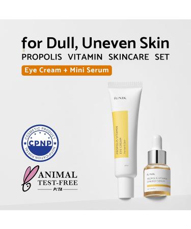 Iunik Propolis Vitamin Eye Cream Set 30ml | Revitalizing Face Serum 15ml | Shop Internationally - Buy Online on GoSupps.com
