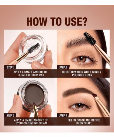  JUDEWY Eyebrow Gel Eyebrow Pencil and Gel For Natural Eyebrows Double-Ended Eyebrow Pencil (01) - Buy Online on GoSupps.com