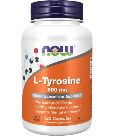 NOW - L-Carnitine Double Strength 1000mg 100 Tablets & L-Tyrosine (Freeform) Capsules 500mg 120 Count Nutritional Supplement + Capsules - Buy Online on GoSupps.com