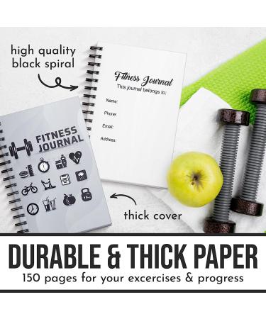 Fitness Journal & Workout Planner with Free Body Measure Tape - Workout Log Included - Buy Online on GoSupps.com