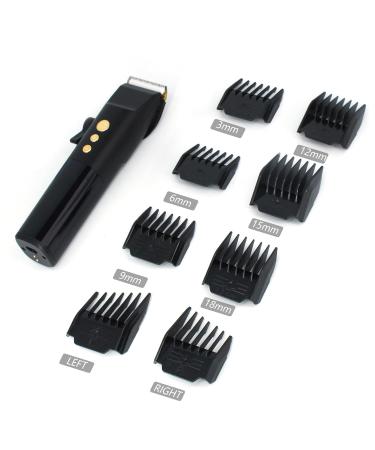 Rechargeable Hair Clippers for Men | Titanium Ceramic Blades & LCD Display | Electric Pusher with Charging Stand - Buy Online on GoSupps.com