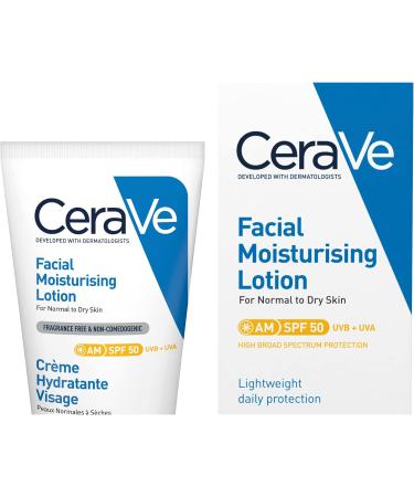 CeraVe Resurfacing Retinol Serum with Ceramides & Niacinamide for Blemish-Prone Skin 30ml & AM Facial Moisturising Lotion SPF50 with Ceramides & Vitamin E for Normal to Dry Skin 52ml + AM Facial Moisturising Lotion - Buy Online on GoSupps.com