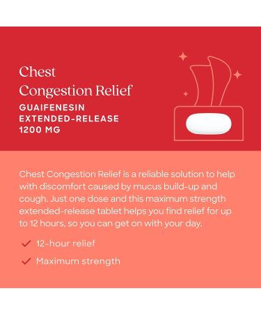 BETR REMEDIES Chest Congestion Relief - Max Strength 1200 MG Guaifenesin Expectorant - Immediate & Extended Release for Mucus Relief - 14 Caplets - Buy Online on GoSupps.com