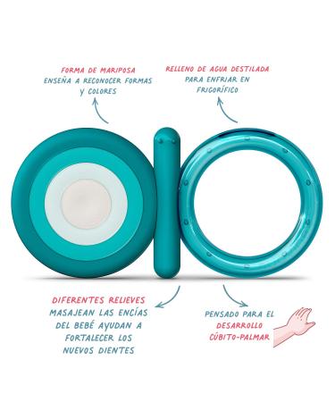 Suavinex Silicone Teether for Babies 4+ Months | Cooling Butterfly Teether - Soft & Lightweight | Buy Online - Buy Online on GoSupps.com