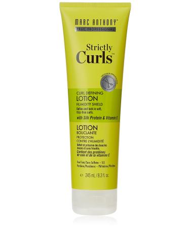 Marc Anthony Curl Defining & Enhancing Lotion, Strictly Curls - Moisturizing Detangler with Vitamin E & Silk Protein for Long-Lasting Frizz-Free Curls - Bounce & Shine For Wavy, Dry or Damaged Hair 8.3