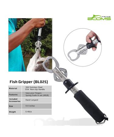 Booms Fishing G1 Fish Gripper with Built-in Scale - Securely Grip and Weigh Fish - 9.4 Largest Model - Buy Online on GoSupps.com