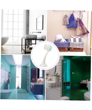 Housoutil 1pc Face Brush Body Face Exfoliator Brush Facial Brush Facial Cleaning Brush Face Cleansing Brush Synthetic Hair Brush Double Sided Fiber Skin Care Products White - Buy Online on GoSupps.com