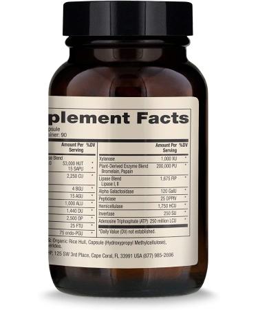 Dr. Mercola Full Spectrum Enzymes for Women - 90 Capsules | Digestive Support & Wellness - Buy Online on GoSupps.com