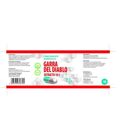 Harpagophytum (Devils Claw) 10:1 Extract (5000mg Equivalent) 120 Vegan Capsules - Buy Online on GoSupps.com