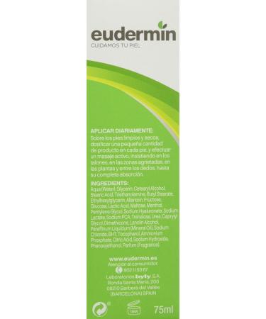 Eudermin Pies Tubo Crema - Hydrating Foot Cream for Soft Skin | International Shipping Available - Buy Online on GoSupps.com