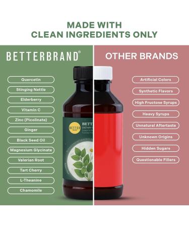Betterbrand BetterPM Nighttime Wellness Syrup Natural Sleep, Calm & Immune Support with Elderberry, Magnesium Glycinate, Valerian, Tart Cherry, L-Theanine & Chamomile - Buy Online on GoSupps.com
